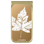 Personalized Canada souvenir money clips Canada flag money clips and Canadian maple leaf money clip and Canada souvenir money clips collection