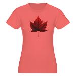 Canada Souvenir T-shirt Organic Women's Fitted Canada T-Shirt