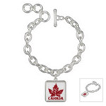 Personalized Canada Charm Bracelets