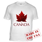 Canada T-shirt Canada Maple Leaf Fitted T-shirt Canadian Flag Souvenir T-shirt for Men Woman Boys Girls & Baby