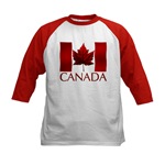 Canada Flag Kid's Shirt Canada Souvenir Baseball Jersey