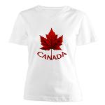 Canada Souvenir Maple Leaf Women's V-Neck T-Shirt