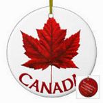 Fully customizable Canada souvenir decorations, keepsakes and fully customizable Canada ornaments