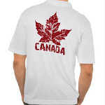 Retro Canada Polo Shirts Cool Canada Souvenir Golf Shirts