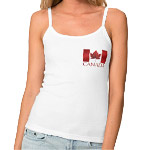 Canada Flag Spaghetti Tank Tops