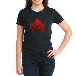 Canada Souvenir Women's T-Shirt Canada Maple Leaf Shirt 