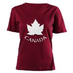 Canada Souvenir Women's V-Neck T-Shirt Canada Shirts