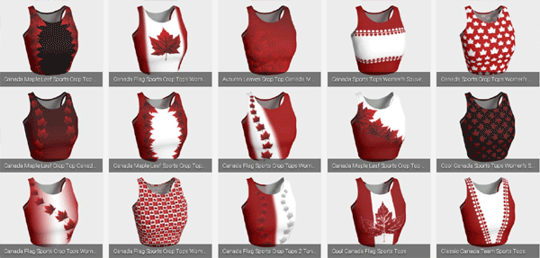 Canada Souvenir Sports Tops Designed by Canadians Made by Canadians 