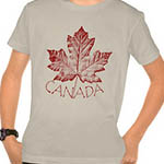 Retro Canada Souvenir Kid's Shirts Canada Maple Leaf Tee 