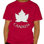 Kid's Canada T-shirts Candian Maple Leaf Souvenir Shirts 