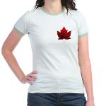 Canada Flag Jr. Jersey T-Shirt Canadian Souvenir 