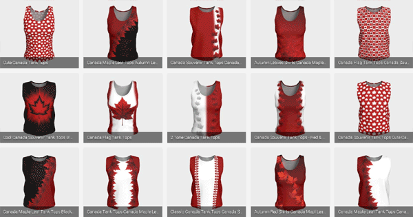 Canada Souvenir Tank Tops Designed by Canadians Made by Canadians 