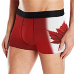 Canada Souvenir Underwear Men's Canada Maple Leaf Boxer Briefs Canada Souvenir Underwear