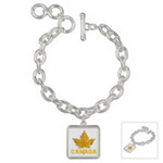 Personalized Canada Charm Bracelets