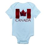 Canada Souvenir Baby / infant jumper, bodysuit Canada Flag Souvenir Creeper 