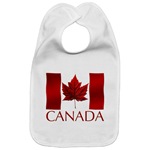 Canada Souvenir Baby Bib Canadian Flag Bib