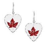 Retro Canada Earrings Cool Canada Souvenir Earrings