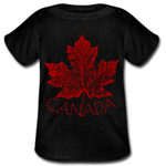 Baby Canada Souvenir T-Shirts Short Sleeve Canada Baby Shirts