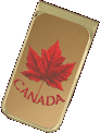 Personalized Canada souvenir money clips Canada flag money clips and Canadian maple leaf money clip and Canada souvenir money clips collection