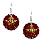 Gold Medal Canada Earrings Canada Souvenir Earrings