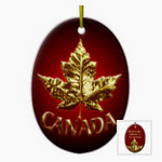 Fully customizable Canada souvenir decorations, keepsakes and fully customizable Canada ornaments