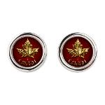 Canada Souvenir Cufflinks Stylish Canada Cufflinks and Gold Medal Canada Souvenir Cufflinks