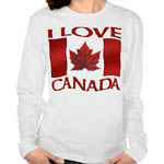 Women's Canada Souvenir Shirts Long Sleeve Jerseys Sweatshirts & Long Sleeve Canada Shirts Collection 