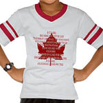 Canadian Anthem Shirts Kid's Canada Anthem T-shirts 