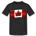 Organic Canada Flag Kid's T-shirts Eco-friendly Canada Tops