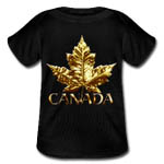 Baby Canada Souvenir T-Shirts Short Sleeve Canada Baby Shirts