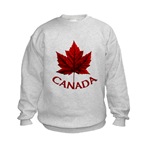 Kid's Canada Souvenir Sweatshirt Maple Leaf Souvenir Kid's Hoodies & Souvenir Sweatshirts 