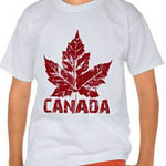 Kid's Canada Souvenir T-shirts Toddler's & Kid's Short Sleeve Canada Shirts Customizable Canada Souvenir Shirts & Gifts