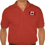 Canada Flag Golf Shirts Canada Souvenir Polo Shirts 