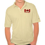 Canada Flag Golf Shirts Canada Souvenir Polo Shirts 