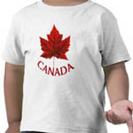 Kid's Canada Souvenir T-shirts Toddler's & Kid's Short Sleeve Canada Shirts Customizable Canada Souvenir Shirts & Gifts