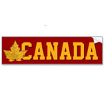 Personalized Canada Souvenir Bumper Stickers 