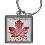 Personalized Canada Souvenir Key Chains