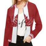 Canada Bomber Jackets Women's & Canada Team Jackets Collection is available in sizes XS to 2XL 