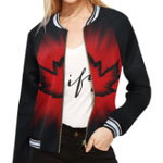 Canada Bomber Jackets Women's & Canada Team Jackets Collection is available in sizes XS to 2XL 