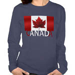 Women's Canada Souvenir Shirts Long Sleeve Jerseys Sweatshirts & Long Sleeve Canada Shirts Collection 