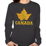 Women's Canada Souvenir Shirts Long Sleeve Jerseys Sweatshirts & Long Sleeve Canada Shirts Collection 