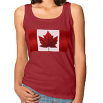 Canada Flag Lady's Tank Tops 