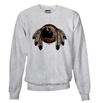 First Nations Art Sweatshirt Men's & Women's Native Art Gifts & Shirts First Nations Womens Gifts & Shirts art & design by Canadian Metis Artist / Designer Kim Hunter custom imprinted First Nations gifts & apparel available.