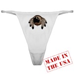 First Nations Art Women's Thong panties Sexy Native Art Design, Original Native Art Spirit Buffalo Design by Canadian Metis Artist Kim Hunter Women's Native Art Gifts & Shirts First Nations Womens Gifts & Shirts art & design by Canadian Metis Artist / Designer Kim Hunter custom imprinted First Nations gifts & apparel available. 