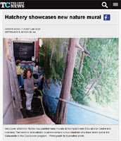 Tricity News Hatchery showcases new nature mural by Artist Designer Kim Hunter / INDIGO