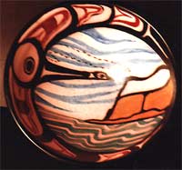 crafts Painted / Glazed in the traditional Hiada Style of Art. First Nations Pottery Made to Order Click on Image for Detail