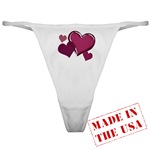 Love Hearts Art Sexy Thong for I Love You Gifts 