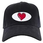 Valentine's Black Cap Love Red Heart Gifts