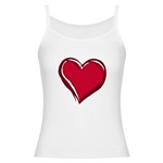 Valentine's Love Hearts Art Jr. Spaghetti Tank I Love You Gifts 