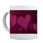 Love Hearts Art Mug for Valentines 